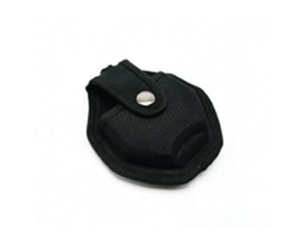 CampCo Handcuff Case w/ Metal Pocket Clip and Key Holder, Black - UZICUFFCS