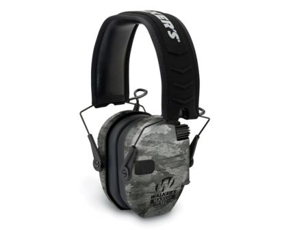 Walkers Game Ear Razor Slim 27 dB Over the Head Digital Passive Earmuff, ATACS Ghost Camo - GWPDRSEMGST