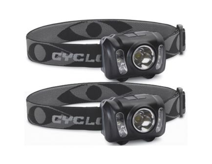 Cyclops 210 lm LED Adjustable Headlamp, Black - CYC-HL210-2PK