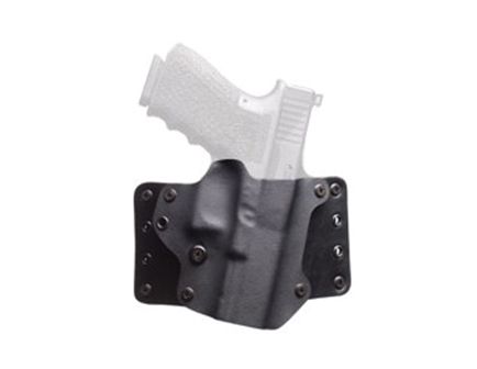 BlackPoint Tactical Leather Wing 1.75" Belt Loop RH OWB Kydex  Holster For 4" 1911, Black - 100086