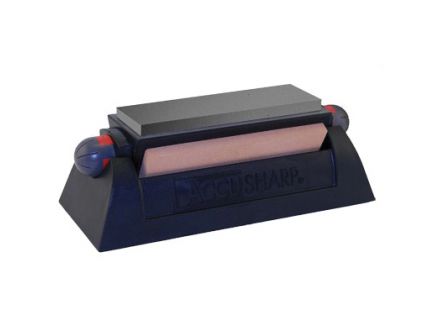 AccuSharp 6" 3 Stone Rotating Knife Sharpener, Black - 064C