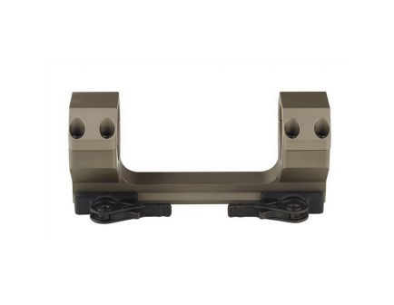 American Defense Delta 30mm 6061 T6 Aluminum Quick Detach Standard Titanium Lever Scope Mount, FDE - AD-DELTA-30-STD-FDE-TL