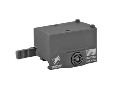 American Defense Mount w/ Quick Release & Co-Witness Height Fits Trijicon RMR, Black - AD-RMR-CO-STD-TL