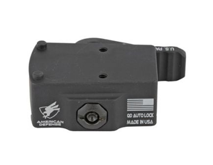 American Defense QR Mount Fits Trijicon RMR LH Lever, Black - AD-RMR-LH-STD