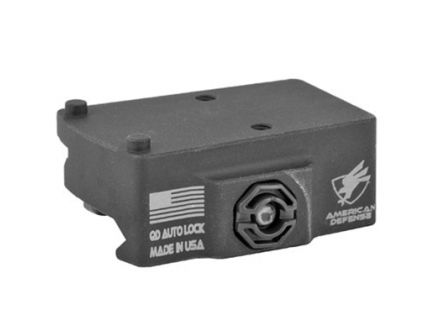 American Defense Mount w/ Quick Release Fits Trijicon RMR, Black - AD-RMR-LH-STD-TL