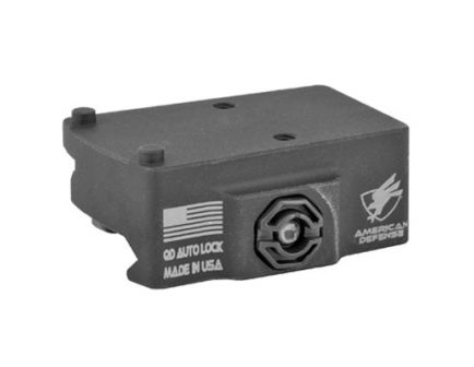 American Defense Mount w/ Quick Release Fits Trijicon RMR, Black - AD-RMR-RH-STD-TL