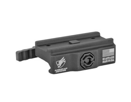 American Defense Mount w/ Quick Release Fits Aimpoint Micro T-1, Black - AD-T1-L-STD-TL