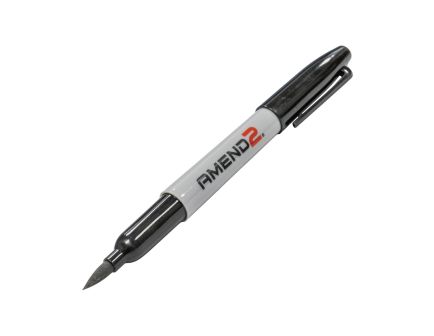 Amend2 Self-Defense Pen Black Gray - Tactical for Personal Safety and Utility - A2SELFDEFPENDISP