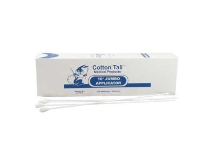 Brownells 16" Cotton Tipped Applicator, White Pack of 100
