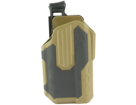 Blackhawk Omnivore Size Left Hand 150 Styles of Semi Automatic Handgun Non-Light Bearing Multi-Fit Holster, Black/Tan - 419001BCL