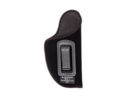 Blackhawk Size 7 Left Hand 3-1/4 to 3-3/4" Medium/Large Autos Inside the Pant Holster without Retention Strap, Smooth Black - 73IP07BK-L