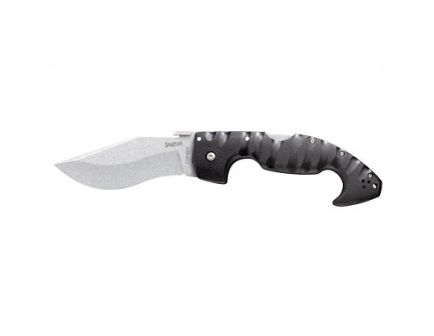 Cold Steel Spartan 4.5" Plain Drop Point Folding Knife, Silver - 21SC
