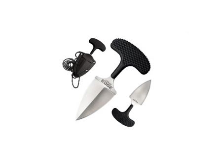 Cold Steel Urban Edge 2.5" Fixed Blade Push Knife With Sheath, Silver - 43XL