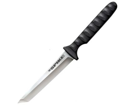 Cold Steel Spike 8" Plain Tanto Fixed Blade Knife With Sheath, Silver - 53NCT