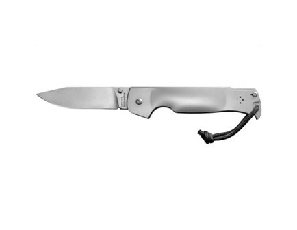 Cold Steel Pocket Bushman 4.5" Plain Drop Point Folding Knife, Stainless - 95FB