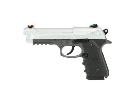 Crosman Mako CO2 Blowback Semi-Auto BB Pistol w/ 20rd Drop Out Magazine & Fiber Optic Sights, Silver - CM9B