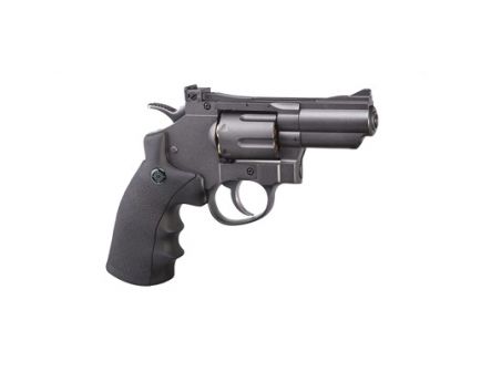 Crosman .177 BB or .177 Pellet Full Metal Snub Nose CO2 Revolver, Black - SNR357