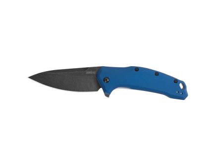 Kershaw Link Drop Point Assisted Folding Pocket Knife, 3.25", Blue - 1776NBBW