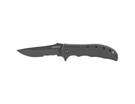 Kershaw Volt II 3.125" Serrated Drop Point Assisted Folding Knife, Black - 3650CKTST