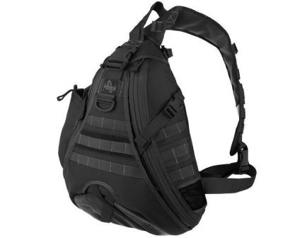 Maxpedition Monsoon Gearslinger Single Shoulder Backpack, 1000 Denier Nylon Fabric, Black - 0410B