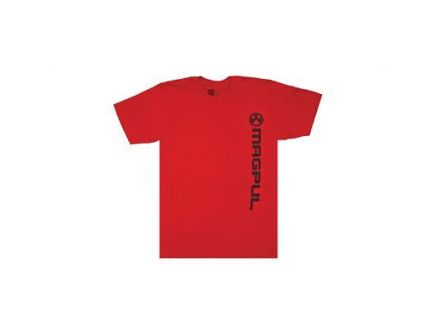 Magpul Vert Logo Tee Shirt  Large, Red - MAG1113