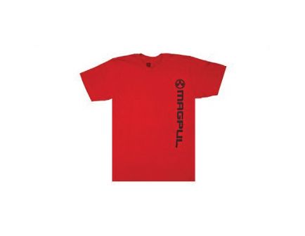 Magpul Vert Logo Tee Shirt  Medium, Red - MAG1113
