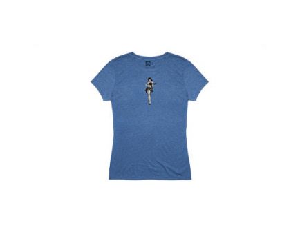 Magpul Hula Girl Women's Tee Shirt Large, Royal Heather - MAG1124