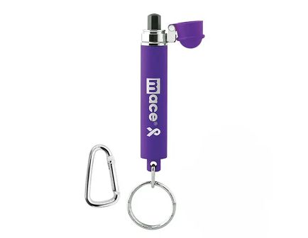 Mace Security International Keyguard 4gm Pepper Spray Key Chain, Purple - 80439