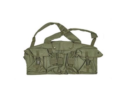 NCSTAR AK Chest Rig w/ 6 Magazine Pouches, Green Nylon - CVAKCR2921G