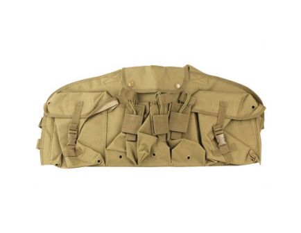 NCSTAR AK Chest Rig w/ 6 Mag Pouches, One Belly Pouch & Two Gear Pouches, Tan - CVAKCR2921T