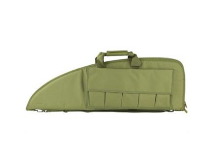 NCSTAR 36" Rifle Case w/ 5 Exterior Mag Pouches & Room for Scoped Rifles, Green Nylon - CVG2907-36