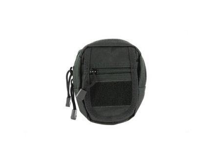 NCSTAR Small Utility Pouch w/ MOLLE Straps & Zippered Compartment, Black Nylon - CVSUP2934B