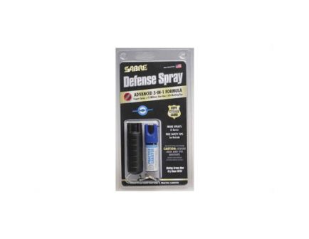 Sabre .54oz Key Pepper Spray w/ Practice Spray, Black - STUHC-14-BK