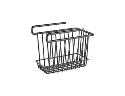 SnapSafe 6x7x9" Hanging Shelf Basket Holds Up to 40lbs, Black - 76010