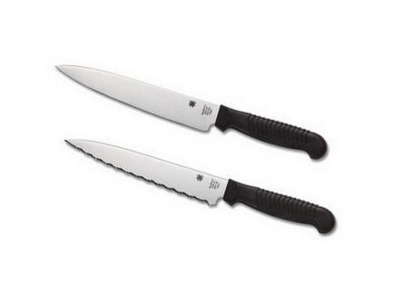 Spyderco Kitchen Classics Drop Point Lightweight Utility Knife, 6.5", Black - K04PBK