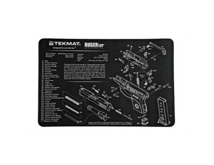 TekMat Ruger LCP 17"x11" Pistol Mat With Small Microfiber TekTowel, Black - R17-RUGERLCP
