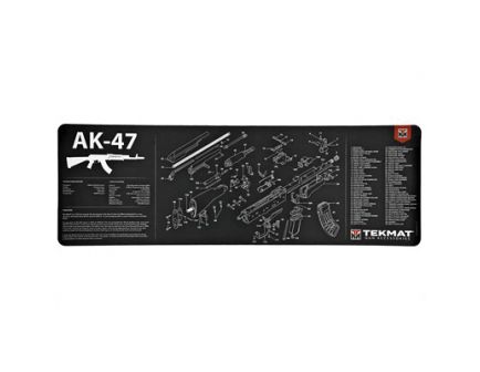 TekMat AK-47 12"x36" Rifle Mat With Small Microfiber TekTowel, Black - R36-AK47