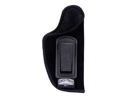 Uncle Mike's Size 1 Right Hand 3 to 4" Barrel Medium Auto Inside the Pant Open Style Holster, Black - 89011