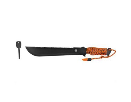 Ultimate Survival Technologies Paracuda 11" Pro Machete w/ Saw Tooth Edge & Shealth, Black Oxide Finish - 20-12239