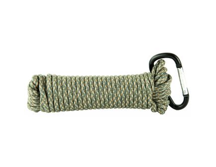 Ultimate Survival Technologies 550lb test 100% Nylon, 30 Feet Paracord, Green/Silver Camo - 20-5C30-08