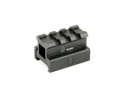 Leapers UTG 3-Slot Compact Riser Mount, .83" Medium Compact Height, Black - MNT-RS08S3