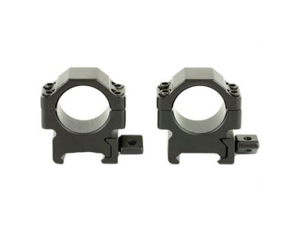 Leapers UTG Pro Max Strength Rings Fits Picatinny 1in LoW 2 pieces Black - RG2W1104