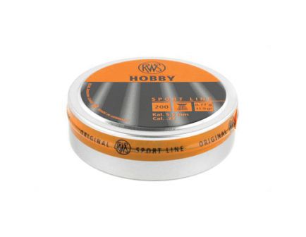 RWS Hobby Sport Line .22 Airgun Pellets, 200 Pack - 2317401