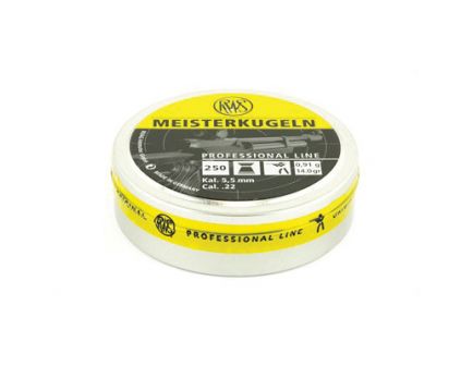 RWS Meisterkugeln Professional Line .22 Cal Airgun Pellets, Tin of 250 - 2404458