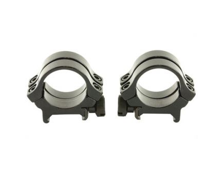 Weaver Quad Lock Medium Height Detachable 1" Scope Rings, Gloss Black - 49074