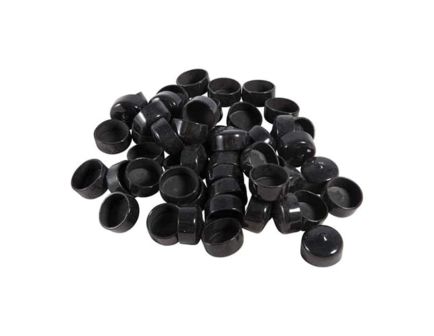 Brownells 1" Vinyl Tube Cap, Black Pack of 50