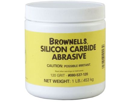 Brownells 120 Grit Silicon Carbide Abrasive, 1 lb Plastic Jar