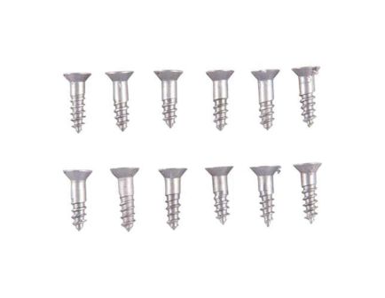 Brownells #3 x 0.38" Flat Head Wood Screw, Pack of 12