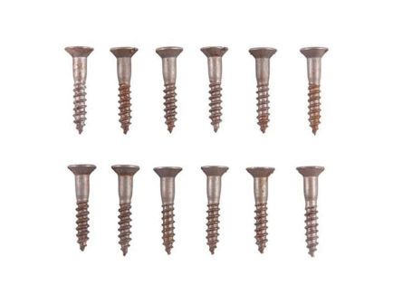 Brownells #4 x 0.63" Flat Head Wood Screw, Pack of 12