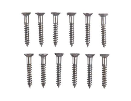 Brownells #4 x 0.75" Flat Head Wood Screw, Pack of 12